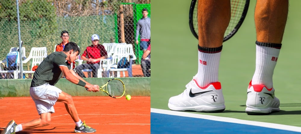 clay court shoes on hard court