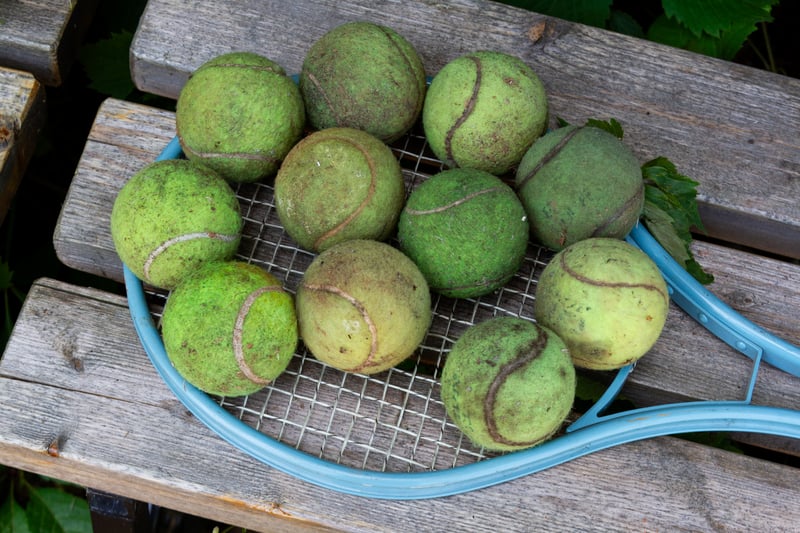 What should you do with your old tennis balls?